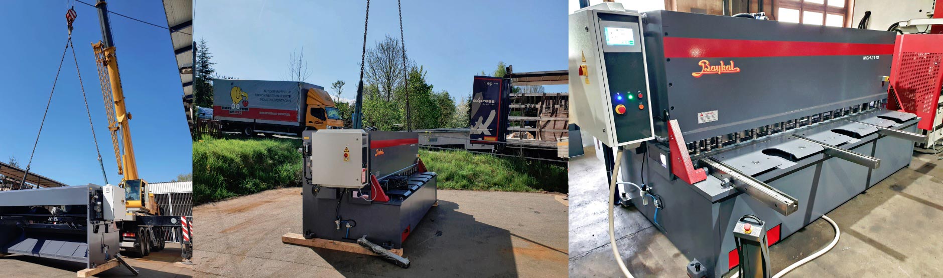 Mai 2022: Anschaffung einer neuen hydraulischen Tafelschere BAYKAL MGH 3110